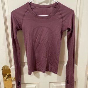 Lululemon Purple Long Sleeve Fitted Shirt Size 2